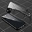 Luxury Aluminum Metal Frame Mirror Cover Case 360 Degrees M04 for Apple iPhone 14 Black