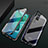 Luxury Aluminum Metal Frame Mirror Cover Case 360 Degrees M04 for Huawei Honor V30 Pro 5G Black