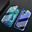 Luxury Aluminum Metal Frame Mirror Cover Case 360 Degrees M04 for Huawei Honor View 30 Pro 5G Blue