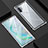 Luxury Aluminum Metal Frame Mirror Cover Case 360 Degrees M04 for Samsung Galaxy Note 10 Plus Silver