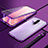 Luxury Aluminum Metal Frame Mirror Cover Case 360 Degrees M04 for Xiaomi Redmi K30 5G Purple