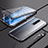 Luxury Aluminum Metal Frame Mirror Cover Case 360 Degrees M04 for Xiaomi Redmi K30i 5G Black