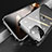 Luxury Aluminum Metal Frame Mirror Cover Case 360 Degrees M05 for Apple iPhone 14 Pro Max Black