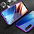 Luxury Aluminum Metal Frame Mirror Cover Case 360 Degrees M05 for Realme X2 Purple