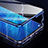 Luxury Aluminum Metal Frame Mirror Cover Case 360 Degrees M05 for Vivo X50 5G