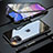 Luxury Aluminum Metal Frame Mirror Cover Case 360 Degrees M06 for Apple iPhone 11 Black
