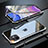 Luxury Aluminum Metal Frame Mirror Cover Case 360 Degrees M06 for Apple iPhone 11 Silver