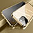 Luxury Aluminum Metal Frame Mirror Cover Case 360 Degrees M06 for Apple iPhone 13 Mini Gold