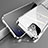 Luxury Aluminum Metal Frame Mirror Cover Case 360 Degrees M06 for Apple iPhone 13 Mini Silver