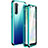 Luxury Aluminum Metal Frame Mirror Cover Case 360 Degrees M06 for Oppo Find X2 Lite