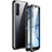 Luxury Aluminum Metal Frame Mirror Cover Case 360 Degrees M06 for Oppo Find X2 Lite Black