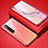 Luxury Aluminum Metal Frame Mirror Cover Case 360 Degrees M06 for Xiaomi Mi 10 Red