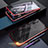 Luxury Aluminum Metal Frame Mirror Cover Case 360 Degrees M07 for Samsung Galaxy Note 10 5G Red