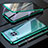 Luxury Aluminum Metal Frame Mirror Cover Case 360 Degrees M08 for Huawei Mate 30 Green