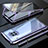 Luxury Aluminum Metal Frame Mirror Cover Case 360 Degrees M08 for Huawei Mate 30 Pro Purple