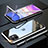 Luxury Aluminum Metal Frame Mirror Cover Case 360 Degrees M09 for Apple iPhone 11 Silver