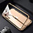 Luxury Aluminum Metal Frame Mirror Cover Case 360 Degrees M09 for Apple iPhone 14 Pro Max Gold