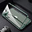 Luxury Aluminum Metal Frame Mirror Cover Case 360 Degrees M09 for Apple iPhone 14 Pro Max Green