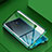 Luxury Aluminum Metal Frame Mirror Cover Case 360 Degrees M09 for Realme X2 Pro Green