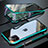Luxury Aluminum Metal Frame Mirror Cover Case 360 Degrees M10 for Apple iPhone 11 Pro Max Cyan