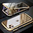 Luxury Aluminum Metal Frame Mirror Cover Case 360 Degrees M11 for Apple iPhone 11 Pro Max Gold