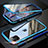 Luxury Aluminum Metal Frame Mirror Cover Case 360 Degrees M11 for Apple iPhone 11 Pro Max Sky Blue