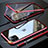 Luxury Aluminum Metal Frame Mirror Cover Case 360 Degrees M14 for Apple iPhone 11 Pro Max Red