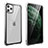 Luxury Aluminum Metal Frame Mirror Cover Case 360 Degrees M15 for Apple iPhone 11 Pro Max Silver