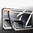 Luxury Aluminum Metal Frame Mirror Cover Case 360 Degrees P01 for Oppo Reno5 Z 5G Black