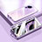 Luxury Aluminum Metal Frame Mirror Cover Case 360 Degrees P01 for Xiaomi Mi 13 Lite 5G Purple