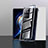 Luxury Aluminum Metal Frame Mirror Cover Case 360 Degrees P01 for Xiaomi Poco F4 5G Black