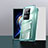 Luxury Aluminum Metal Frame Mirror Cover Case 360 Degrees P01 for Xiaomi Poco F4 5G Green