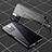 Luxury Aluminum Metal Frame Mirror Cover Case 360 Degrees P01 for Xiaomi Redmi Note 11 Pro+ Plus 5G Black