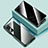 Luxury Aluminum Metal Frame Mirror Cover Case 360 Degrees P02 for Samsung Galaxy Z Fold3 5G Green