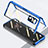 Luxury Aluminum Metal Frame Mirror Cover Case 360 Degrees P03 for Xiaomi Mix Fold 5G Blue