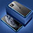 Luxury Aluminum Metal Frame Mirror Cover Case 360 Degrees T01 for Apple iPhone 11 Pro Max Blue