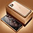 Luxury Aluminum Metal Frame Mirror Cover Case 360 Degrees T01 for Apple iPhone 11 Pro Max Gold