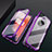 Luxury Aluminum Metal Frame Mirror Cover Case 360 Degrees T01 for OnePlus 7T