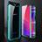 Luxury Aluminum Metal Frame Mirror Cover Case 360 Degrees T01 for Oppo Find X Super Flash Edition