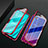 Luxury Aluminum Metal Frame Mirror Cover Case 360 Degrees T01 for Oppo R17 Neo