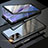 Luxury Aluminum Metal Frame Mirror Cover Case 360 Degrees T01 for Samsung Galaxy Note 20 5G Black