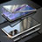 Luxury Aluminum Metal Frame Mirror Cover Case 360 Degrees T01 for Samsung Galaxy Note 20 5G Silver