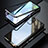 Luxury Aluminum Metal Frame Mirror Cover Case 360 Degrees T01 for Samsung Galaxy S20 Plus 5G Black