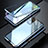 Luxury Aluminum Metal Frame Mirror Cover Case 360 Degrees T01 for Samsung Galaxy S20 Plus 5G Blue