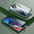 Luxury Aluminum Metal Frame Mirror Cover Case 360 Degrees T01 for Xiaomi Redmi K30 Pro 5G Green