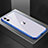 Luxury Aluminum Metal Frame Mirror Cover Case 360 Degrees T02 for Apple iPhone 11 Blue