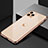 Luxury Aluminum Metal Frame Mirror Cover Case 360 Degrees T02 for Apple iPhone 11 Pro Gold