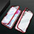 Luxury Aluminum Metal Frame Mirror Cover Case 360 Degrees T02 for Xiaomi Mi Note 10 Red