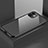 Luxury Aluminum Metal Frame Mirror Cover Case 360 Degrees T03 for Apple iPhone 11 Black