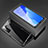 Luxury Aluminum Metal Frame Mirror Cover Case 360 Degrees T03 for Huawei Nova 7 SE 5G Black